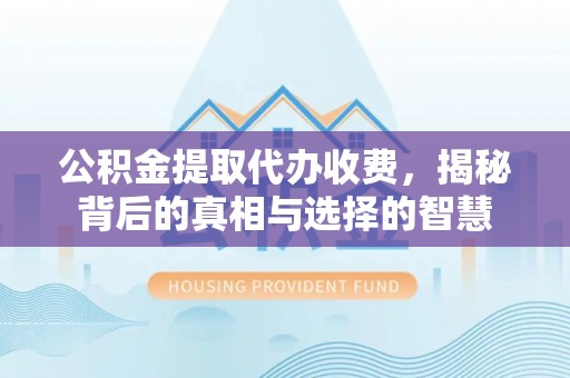 乳山公积金提取代办收费，揭秘背后的真相与选择的智慧