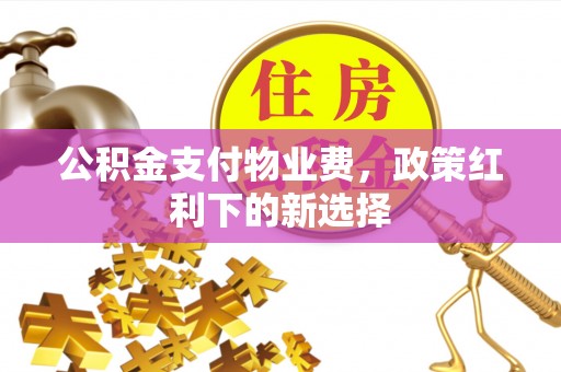 乳山公积金支付物业费，政策红利下的新选择