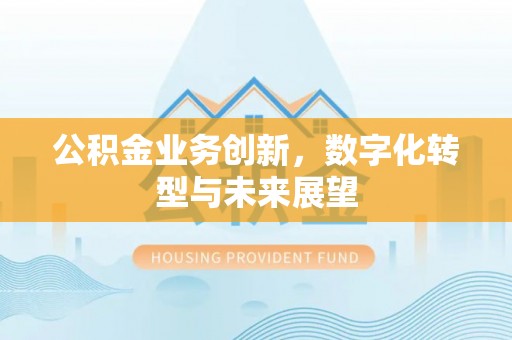 乳山公积金业务创新，数字化转型与未来展望
