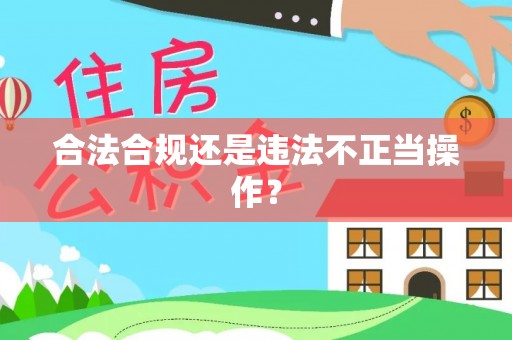 乳山合法合规还是违法不正当操作？